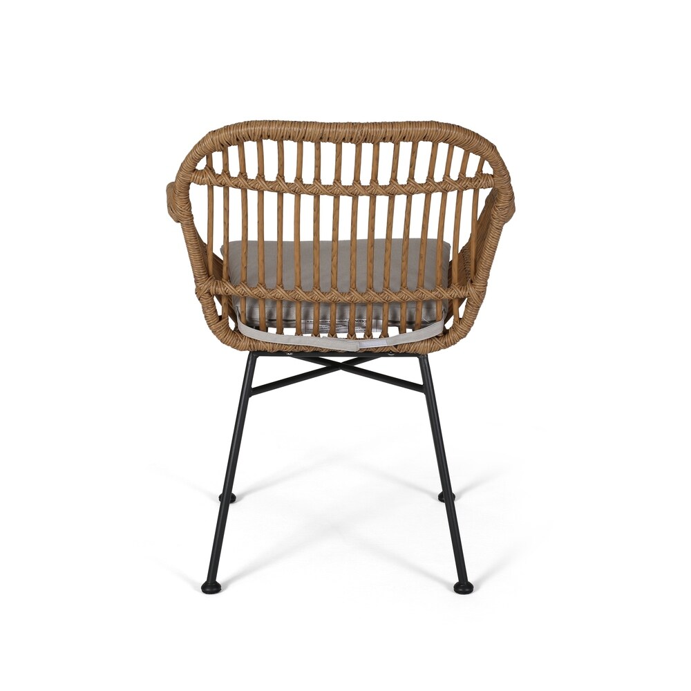 Christopher Knight Home Orlando Woven Faux Rattan Chairs (Set of 2)