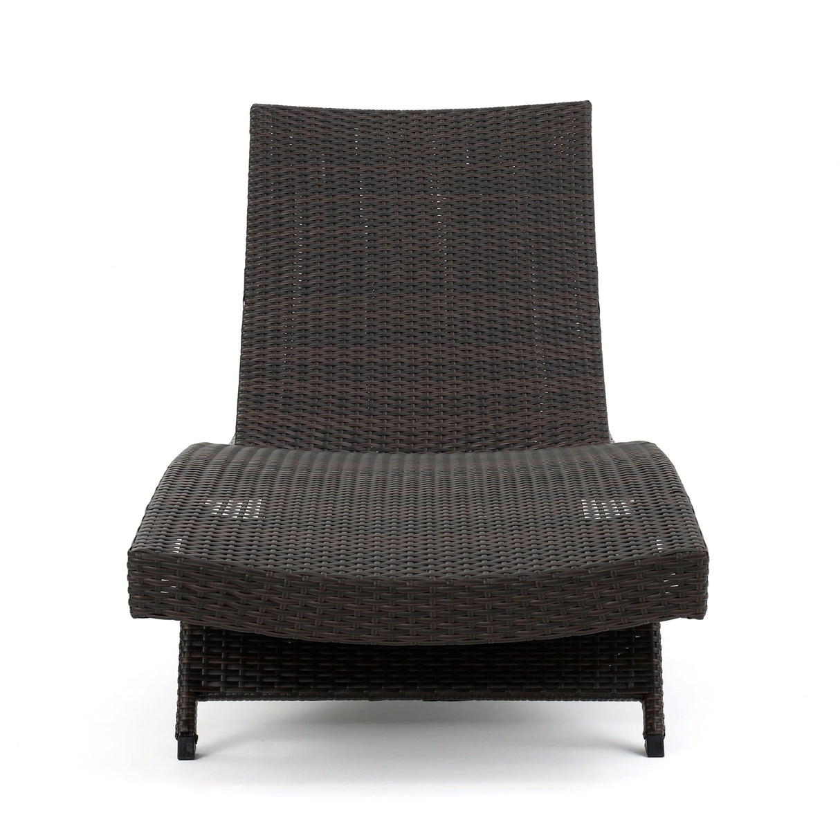 Christopher Knight Home Outdoor Brown Wicker Cushioned Adjustable Chaise Lounge (Set of 2)