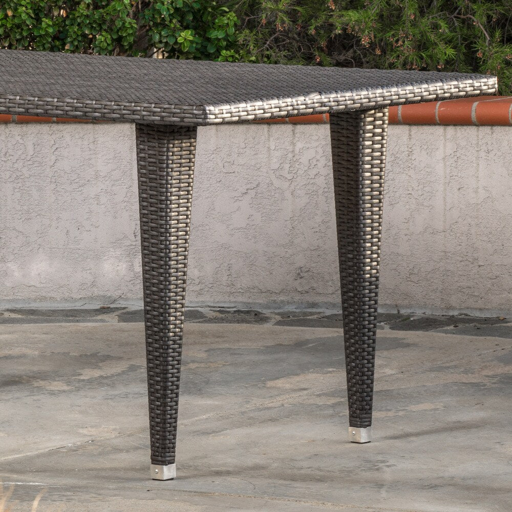 Outdoor Malta 7-piece PE Wicker Dining Set with Cushions by Christopher Knight Home