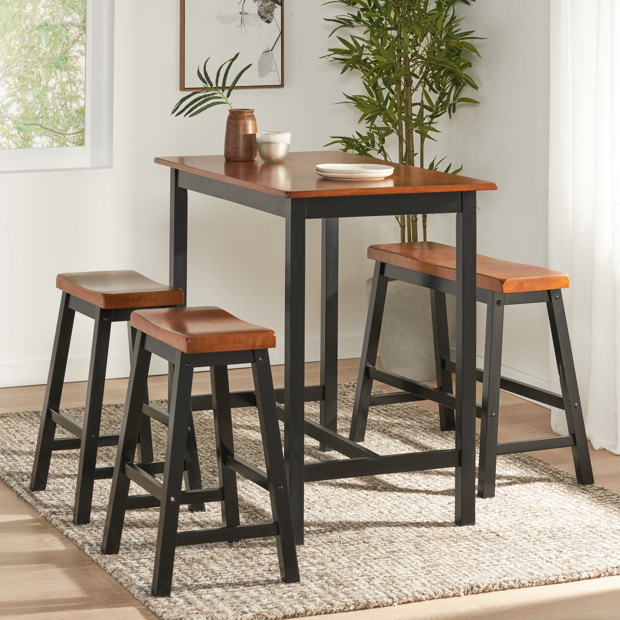Pomeroy 4-piece Wood Dining Set by Christopher Knight Home