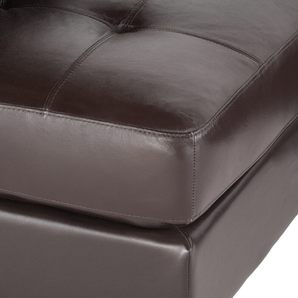 Christopher Knight Home Regen 5-piece Tufted Leather Sectional Sofa Set