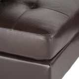 Christopher Knight Home Regen 5-piece Tufted Leather Sectional Sofa Set