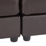 Christopher Knight Home Regen 5-piece Tufted Leather Sectional Sofa Set