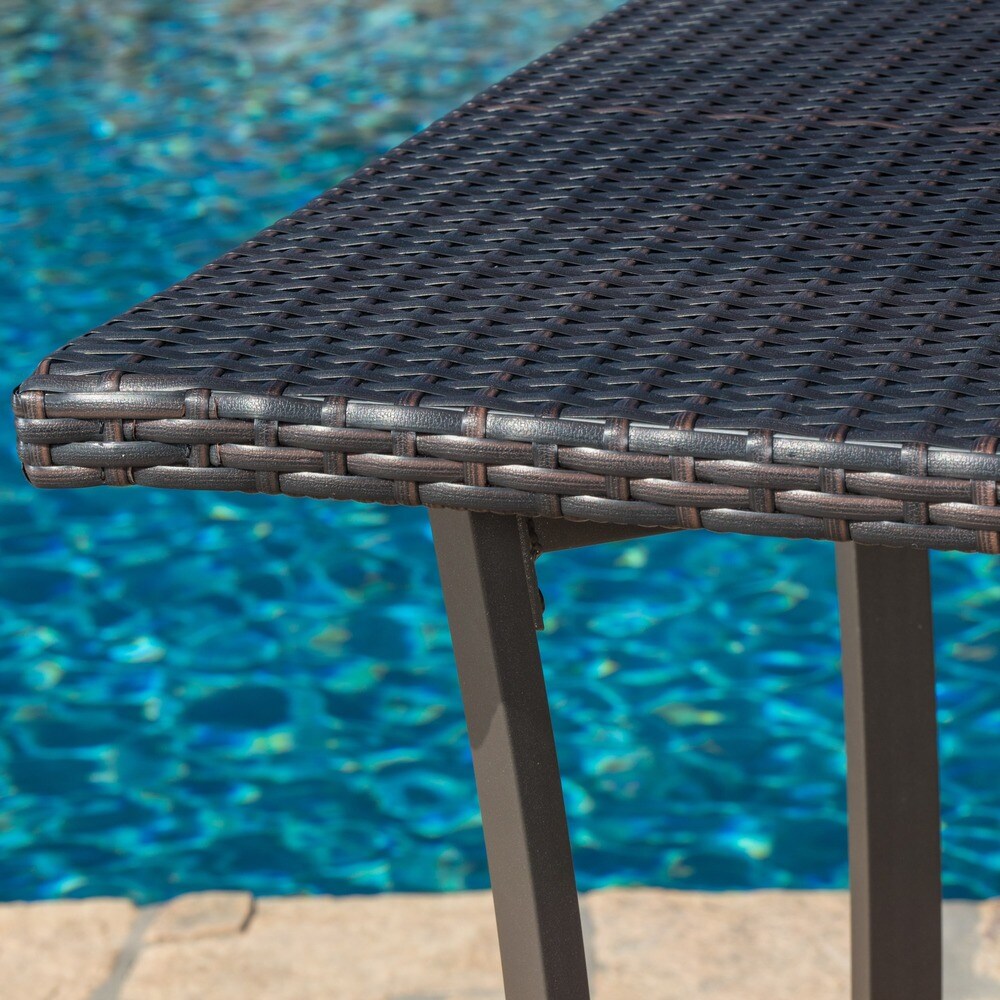 Riga Outdoor Wicker Bar Table (Only) by Christopher Knight Home - 28.75"L x 28.75"W x 40.00"H