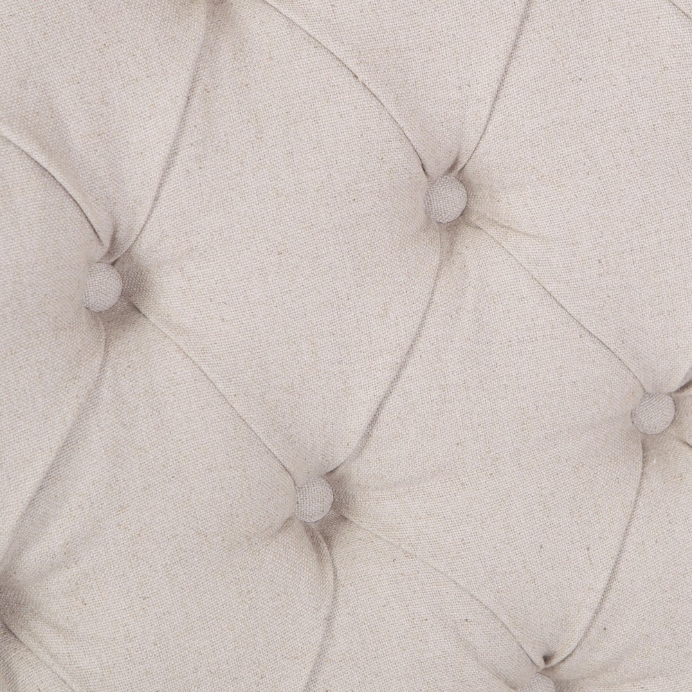 Tafton Tufted Natural Fabric Club Chair by Christopher Knight Home