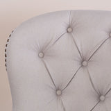 Tafton Tufted Natural Fabric Club Chair by Christopher Knight Home