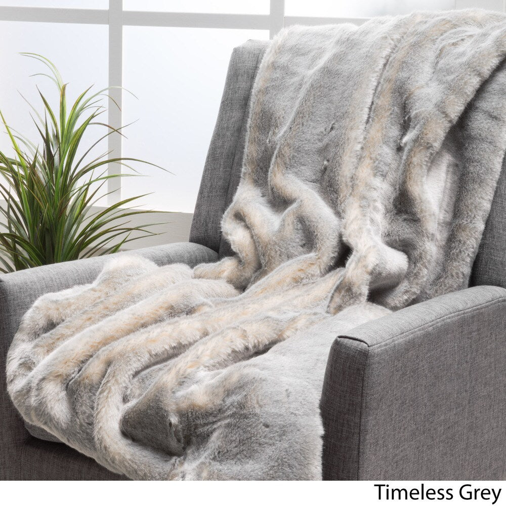 Toscana Faux Fur Throw by Christopher Knight Home