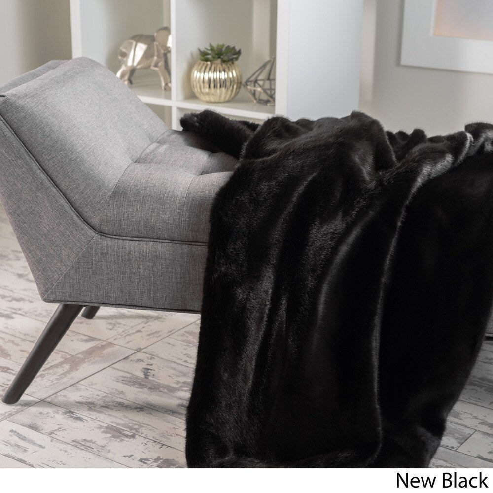 Toscana Faux Fur Throw by Christopher Knight Home