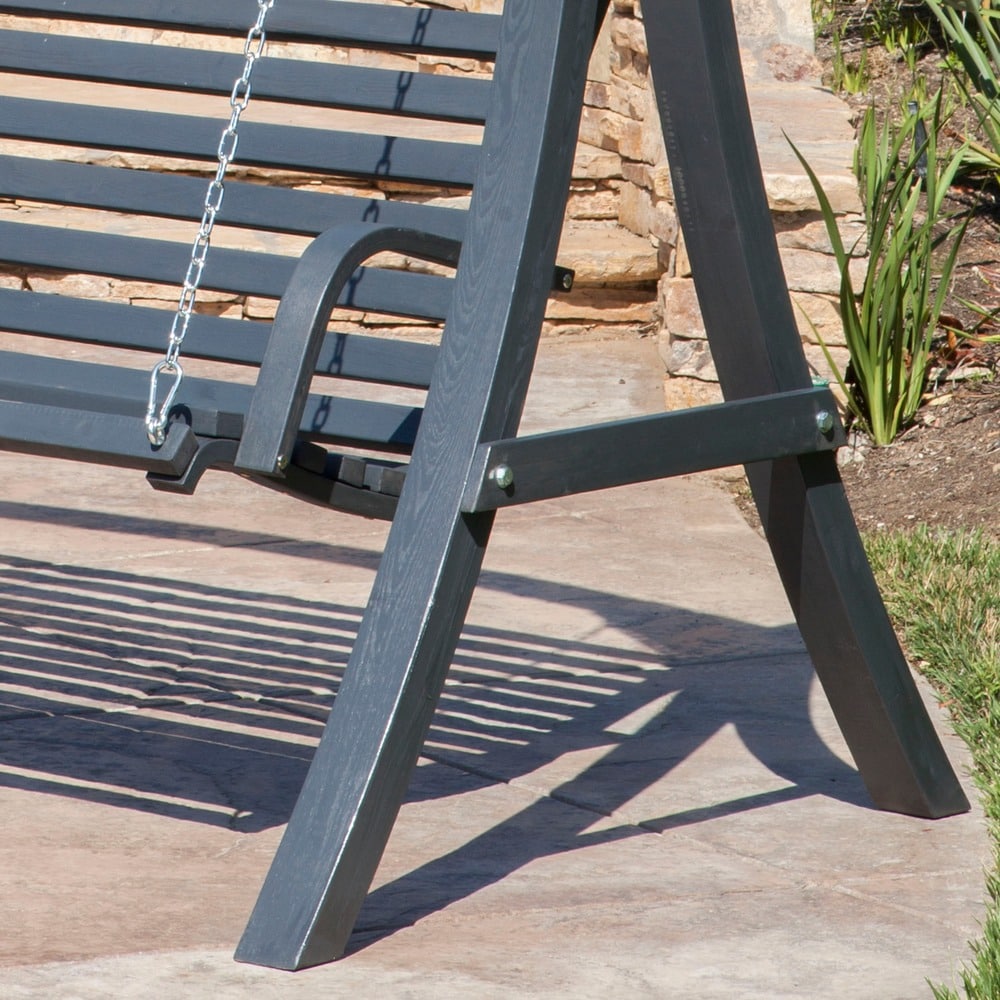 Christopher Knight Home Tulip Outdoor Wood Swinging Loveseat