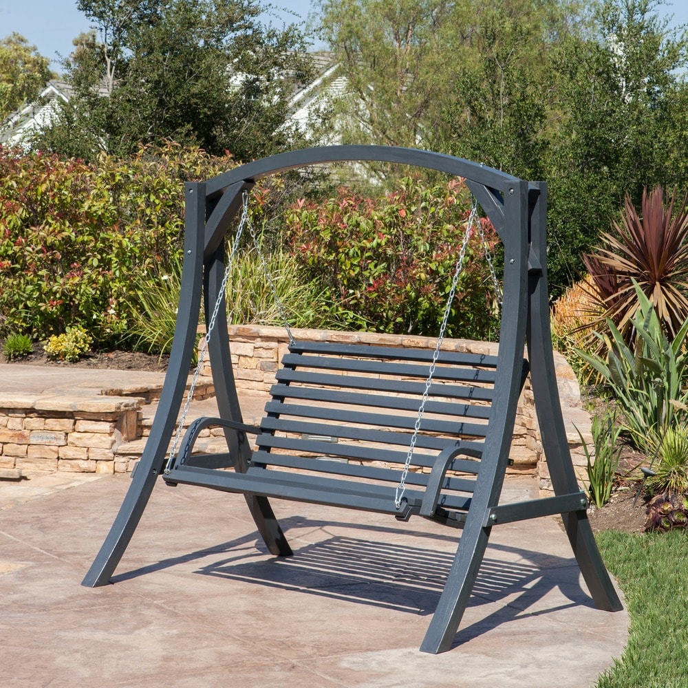 Christopher Knight Home Tulip Outdoor Wood Swinging Loveseat