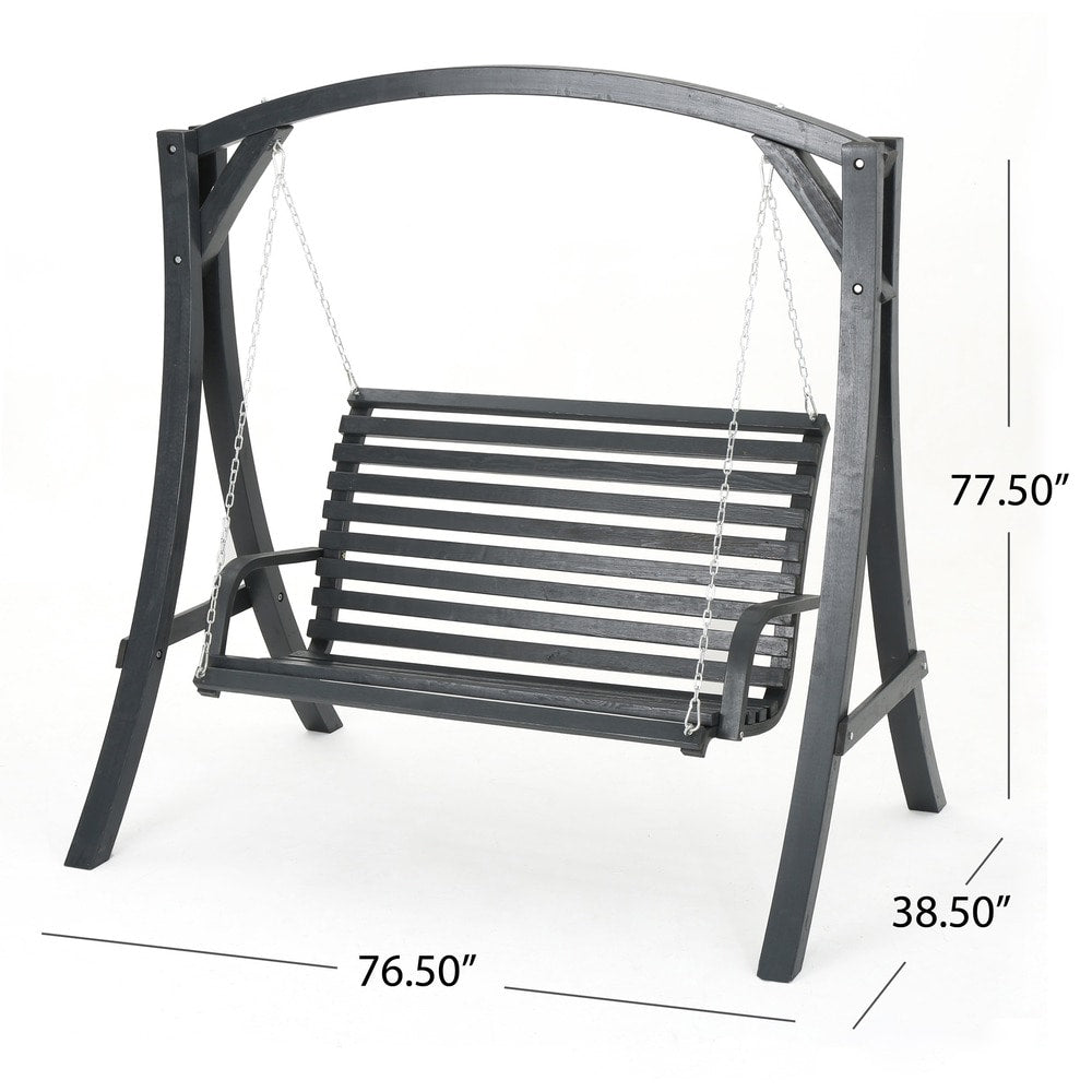 Christopher Knight Home Tulip Outdoor Wood Swinging Loveseat