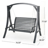 Christopher Knight Home Tulip Outdoor Wood Swinging Loveseat