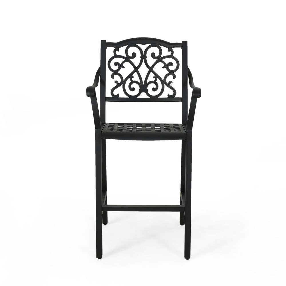 Vallarta Outdoor 28-inch Aluminum Barstool (Set of 2) by Christopher Knight Home