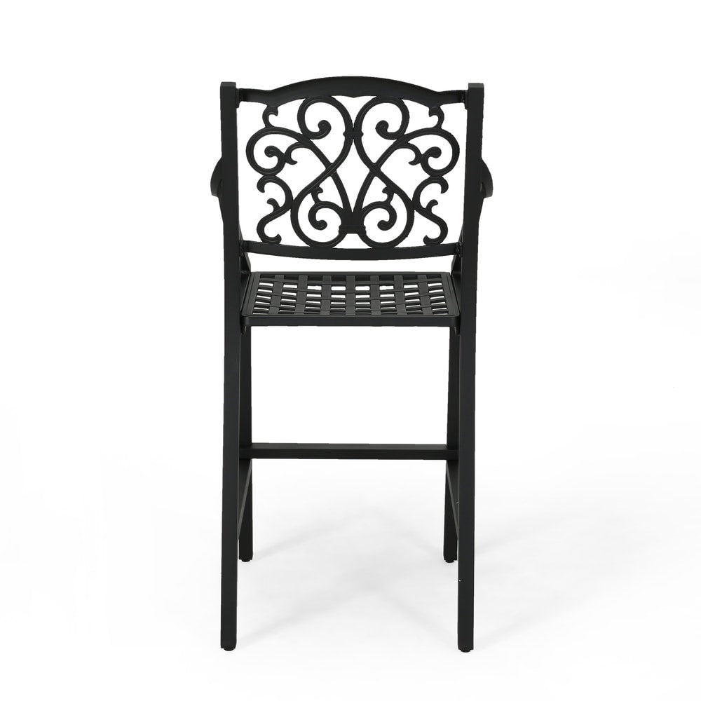 Vallarta Outdoor 28-inch Aluminum Barstool (Set of 2) by Christopher Knight Home