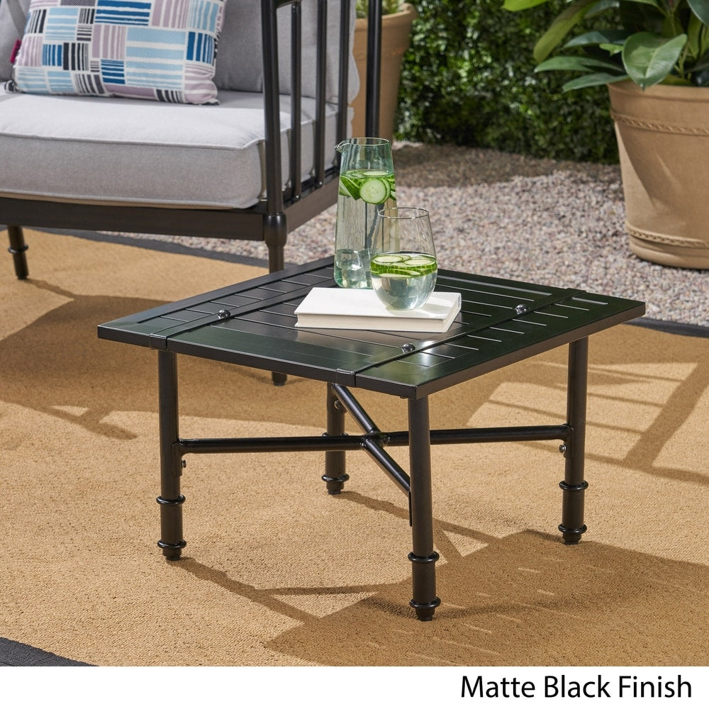Vienne Outdoor Aluminum Side Table by Christopher Knight Home
