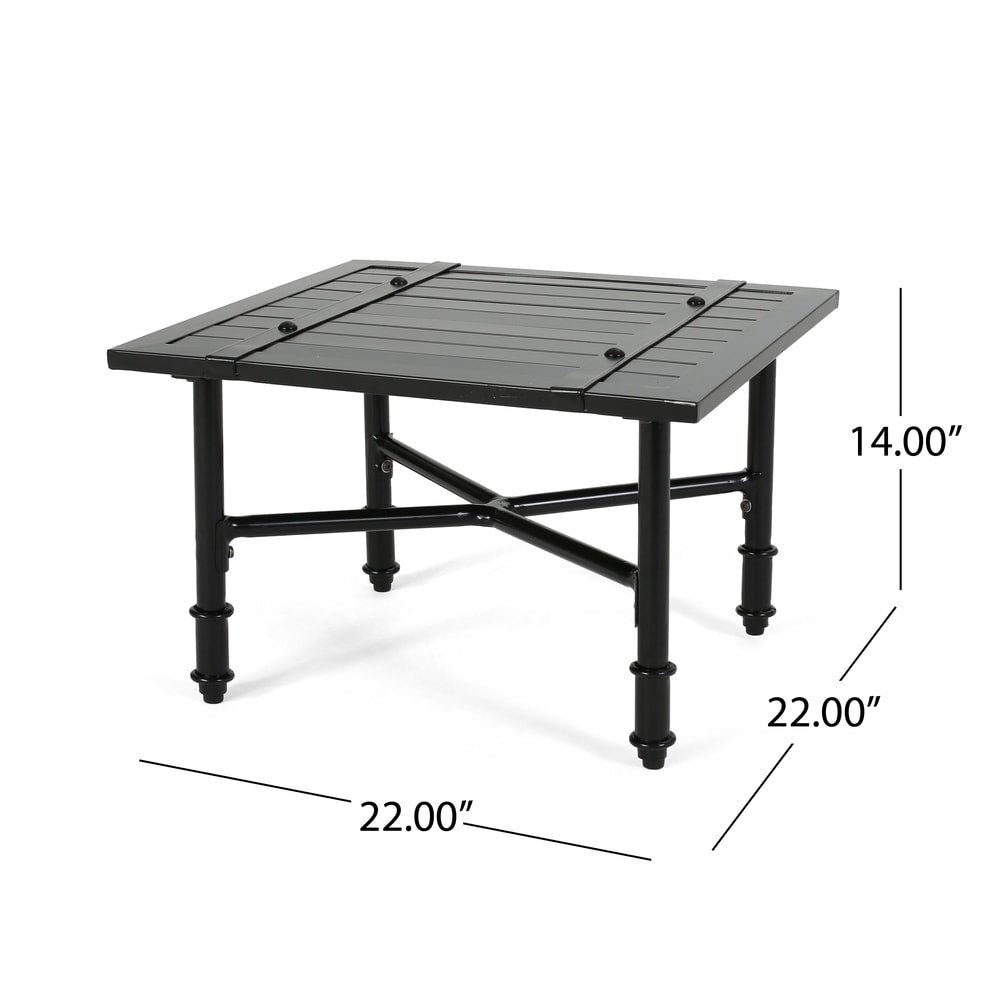 Vienne Outdoor Aluminum Side Table by Christopher Knight Home