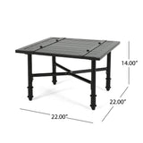 Vienne Outdoor Aluminum Side Table by Christopher Knight Home