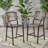 Waterbury Aluminum Barstool (Set of 2) by Christopher Knight Home