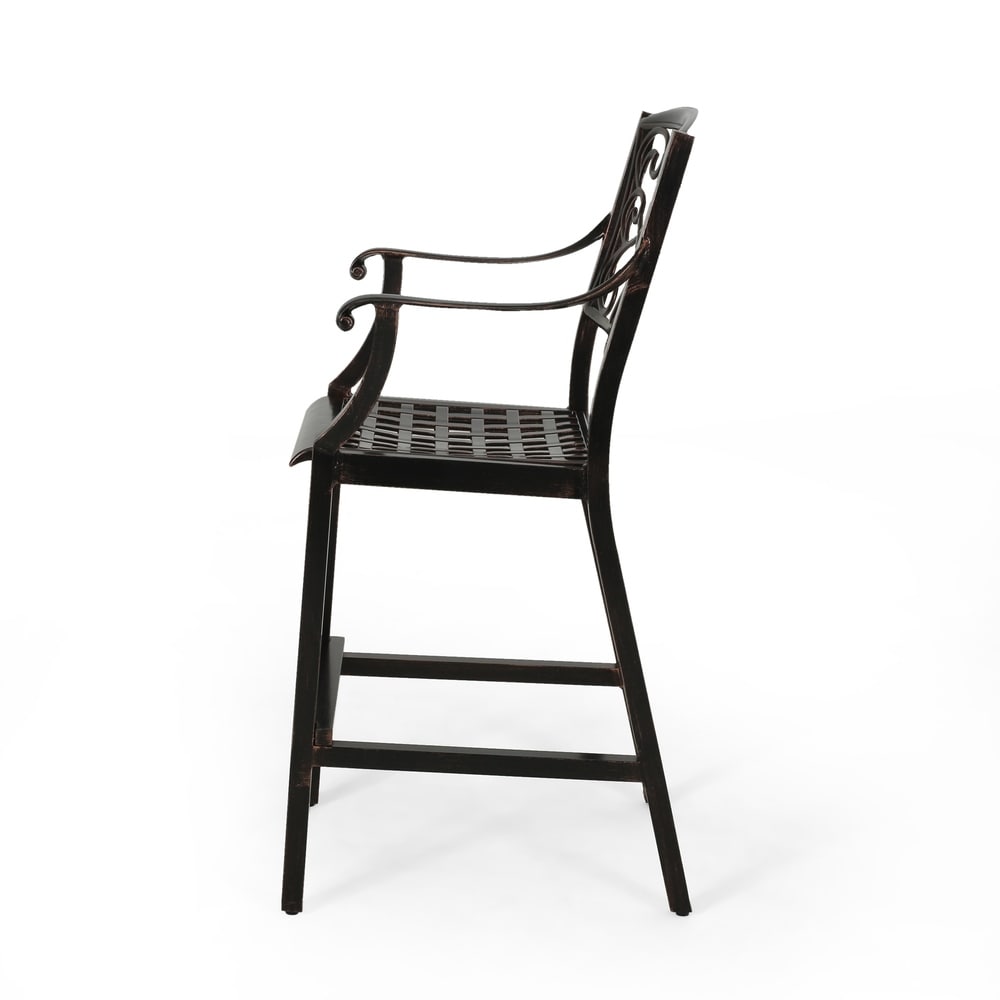 Waterbury Aluminum Barstool (Set of 2) by Christopher Knight Home