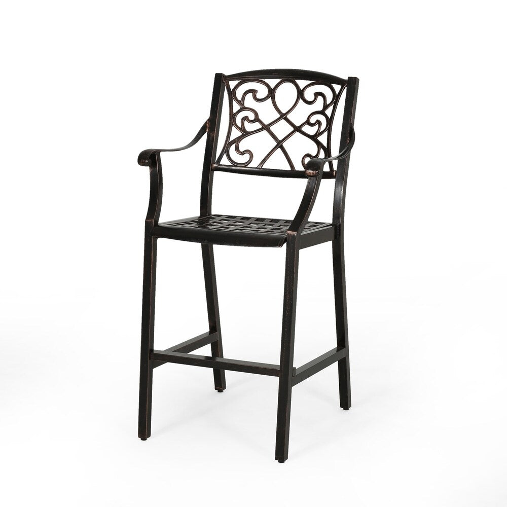 Waterbury Aluminum Barstool (Set of 2) by Christopher Knight Home