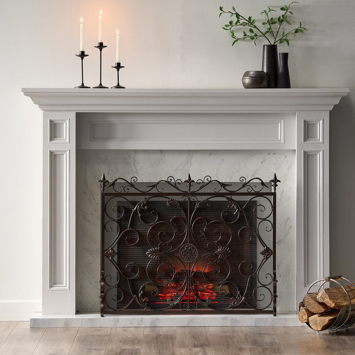 Wilmington Fireplace Screen by Christopher Knight Home - N/A