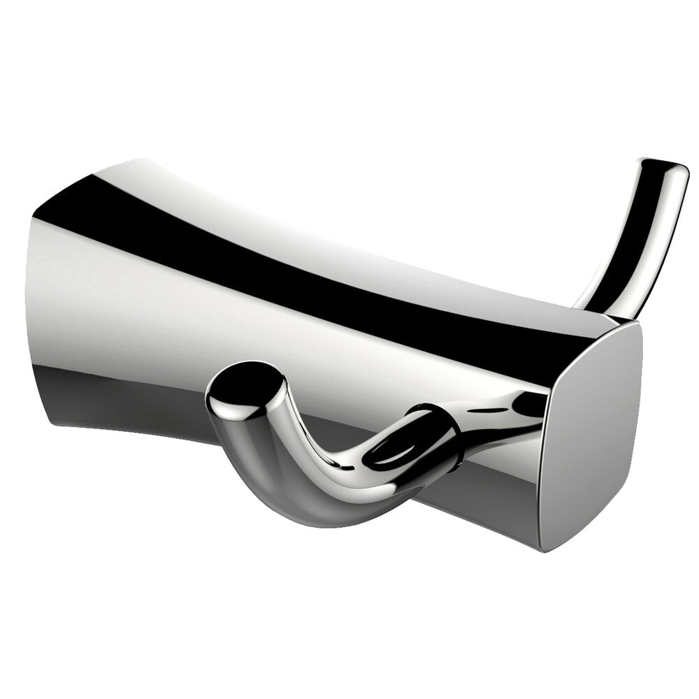 Chrome Plated Towel Ring, Double Robe Hook And Single Rod Towel Rack Accessory Set
