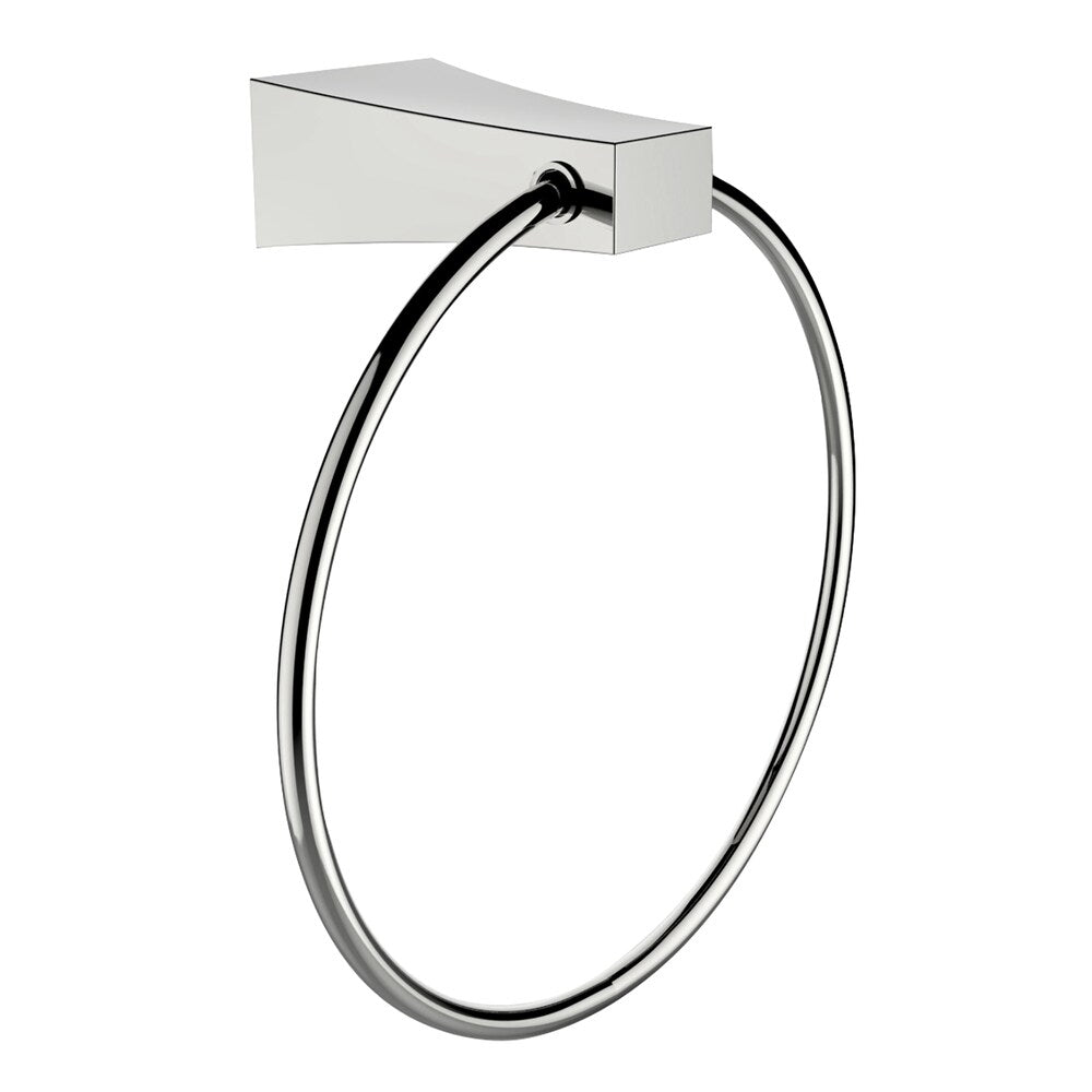 Chrome Plated Towel Ring, Double Robe Hook And Single Rod Towel Rack Accessory Set