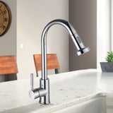 Chrome Pull Down Kitchen Faucet