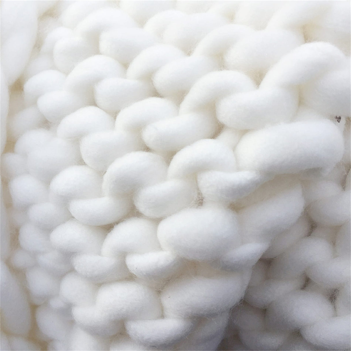 Chunky Knit Blanket Hand Made Bedroom Sofa Home Decor