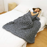 Chunky Knit Blanket for Bed,Sofa,Chair(47x60inch)