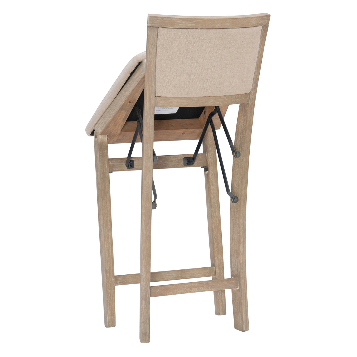 Ciara Folding Grey Wash Counter Height Bar Stool