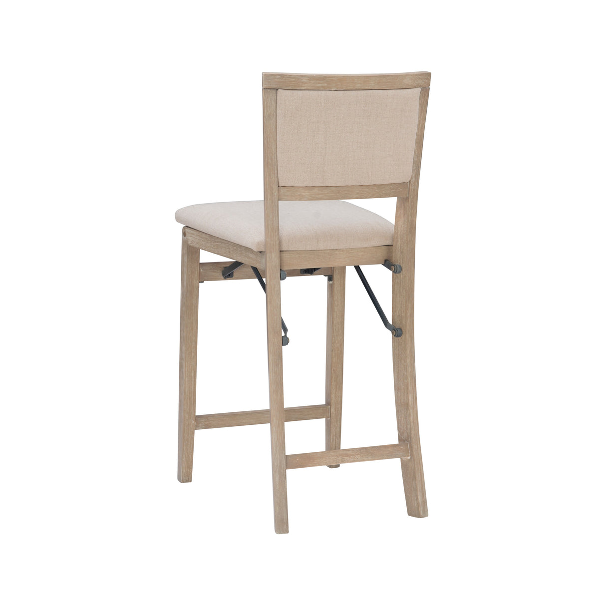 Ciara Folding Grey Wash Counter Height Bar Stool