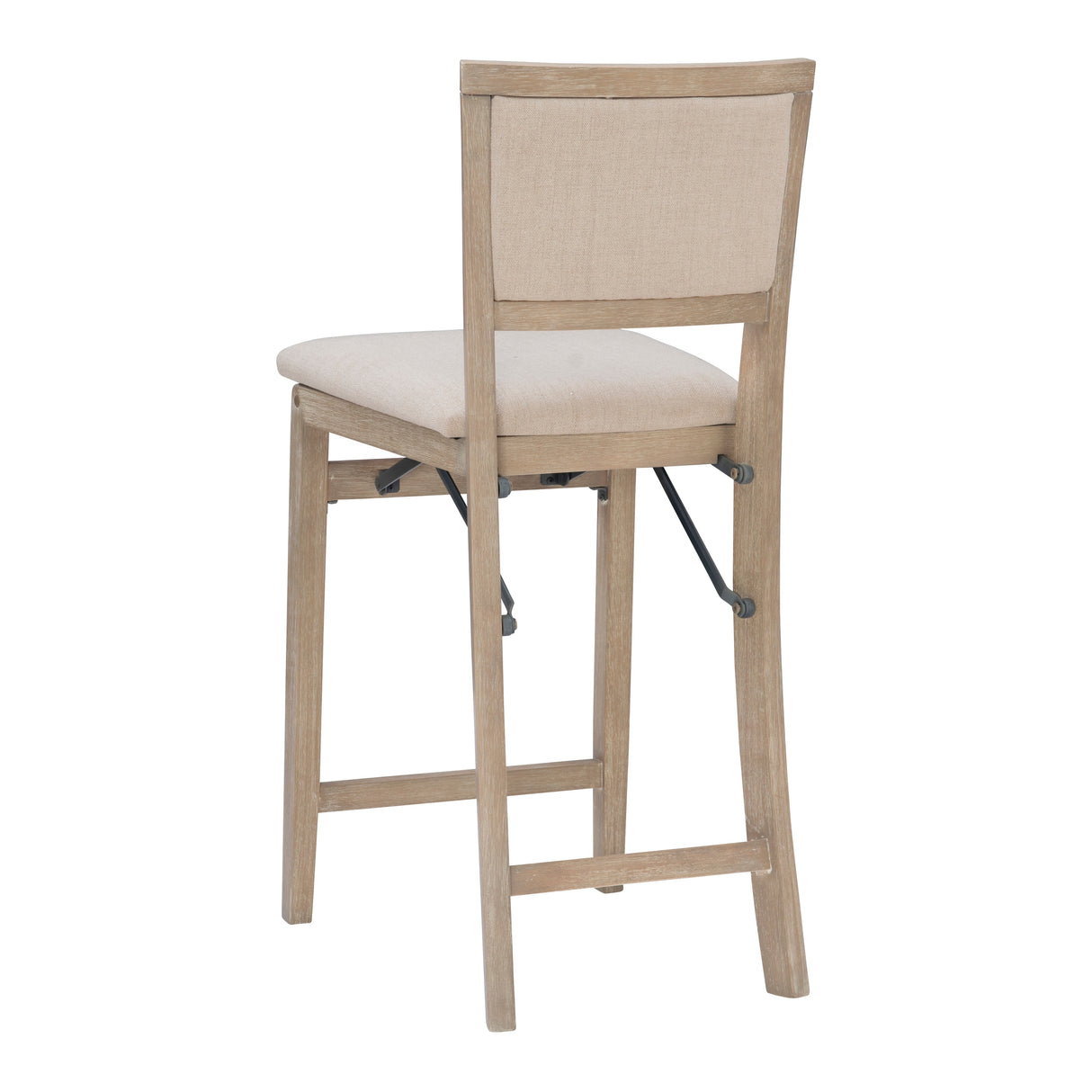 Ciara Folding Grey Wash Counter Height Bar Stool