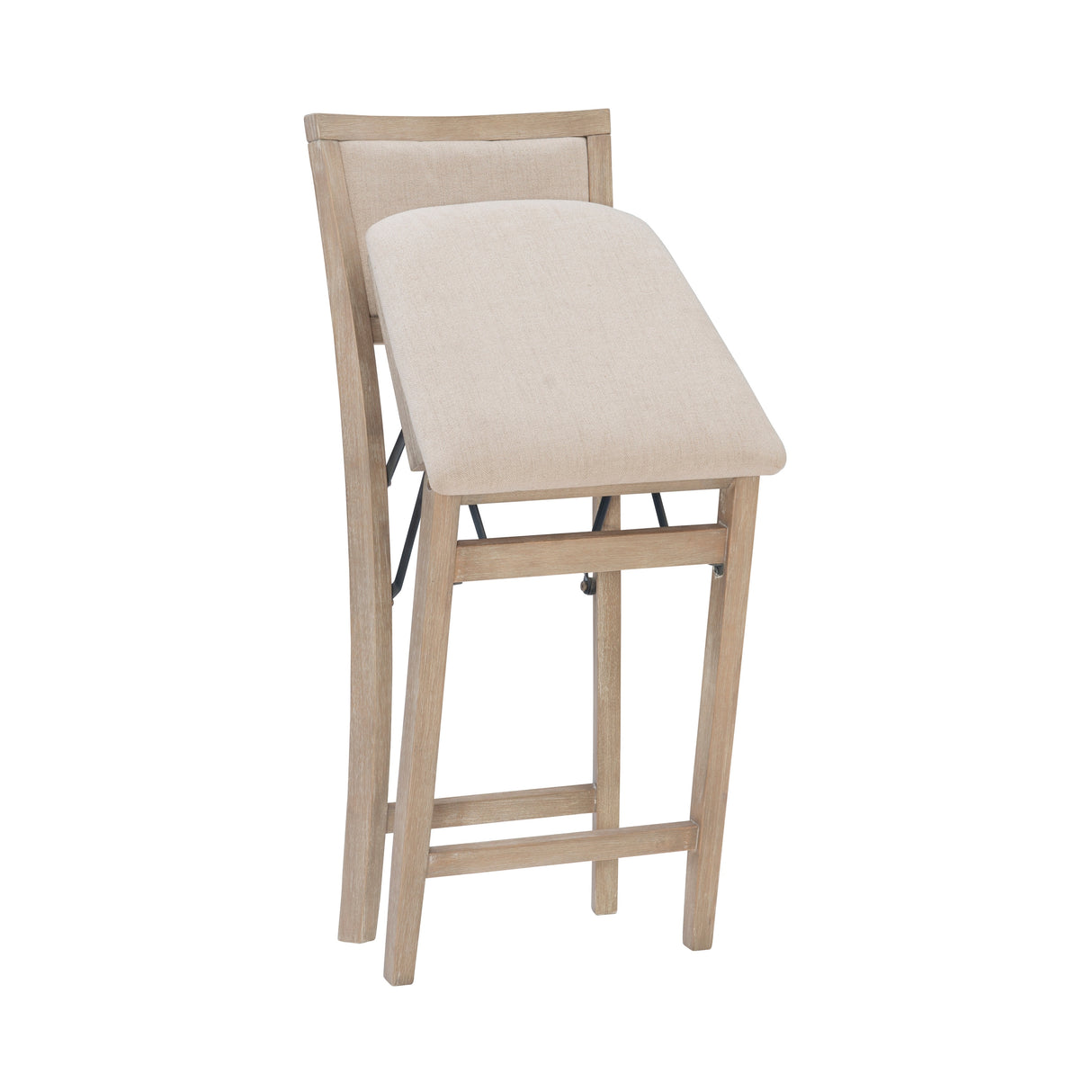 Ciara Folding Grey Wash Counter Height Bar Stool