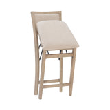 Ciara Folding Grey Wash Counter Height Bar Stool