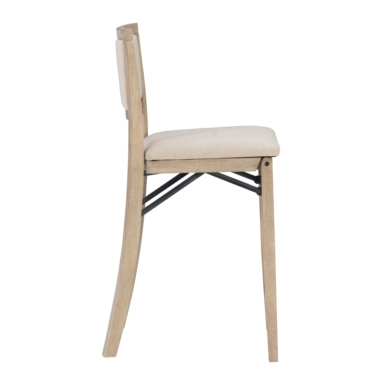 Ciara Folding Grey Wash Counter Height Bar Stool
