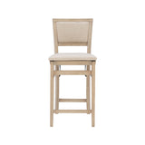 Ciara Folding Grey Wash Counter Height Bar Stool