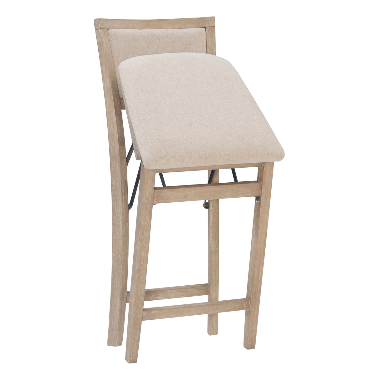 Ciara Folding Grey Wash Counter Height Bar Stool