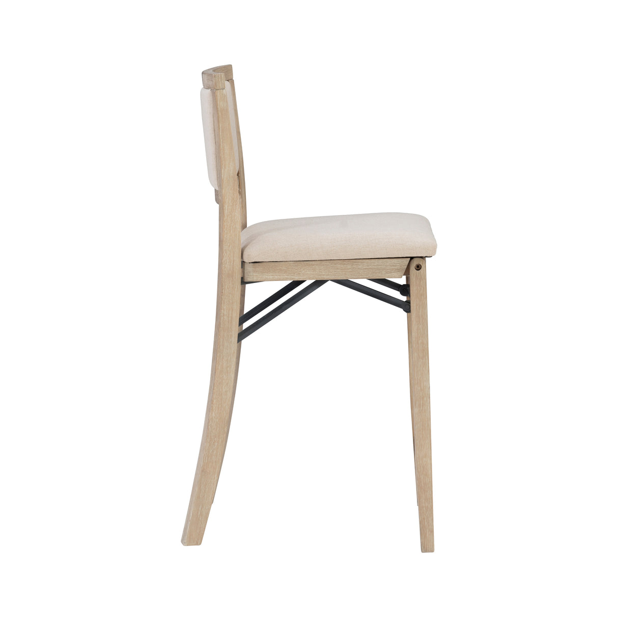 Ciara Folding Grey Wash Counter Height Bar Stool