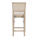 Ciara Folding Grey Wash Counter Height Bar Stool