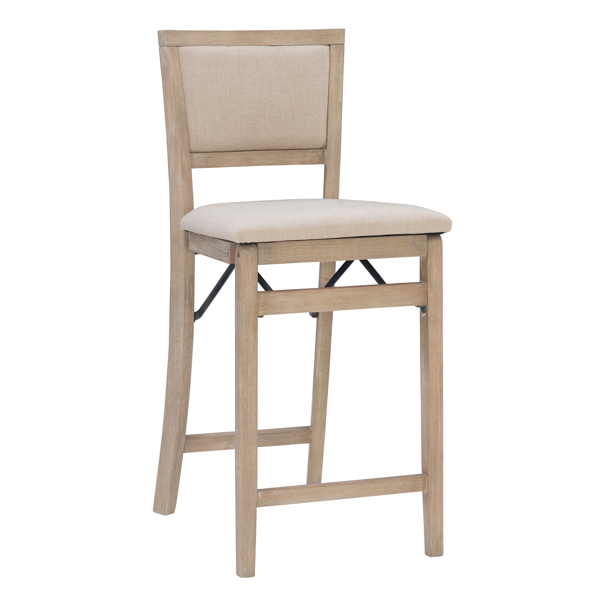 Ciara Folding Grey Wash Counter Height Bar Stool