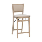 Ciara Folding Grey Wash Counter Height Bar Stool