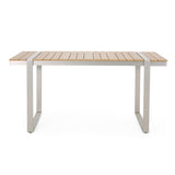 Cibola Outdoor Aluminum Dining Table by Christopher Knight Home - 62.75" W x 27.50" D x 30.00" H