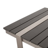 Cibola Outdoor Aluminum Dining Table by Christopher Knight Home - 62.75" W x 27.50" D x 30.00" H