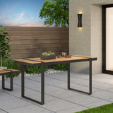 Cibola Outdoor Aluminum Dining Table by Christopher Knight Home - 62.75" W x 27.50" D x 30.00" H