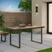 Cibola Outdoor Aluminum Dining Table by Christopher Knight Home - 62.75" W x 27.50" D x 30.00" H