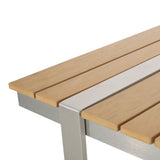 Cibola Outdoor Aluminum Dining Table by Christopher Knight Home - 62.75" W x 27.50" D x 30.00" H