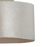 Cid 23 Inch Metal Hanging Pendant Chandelier Light, Round Lampshade, Beige