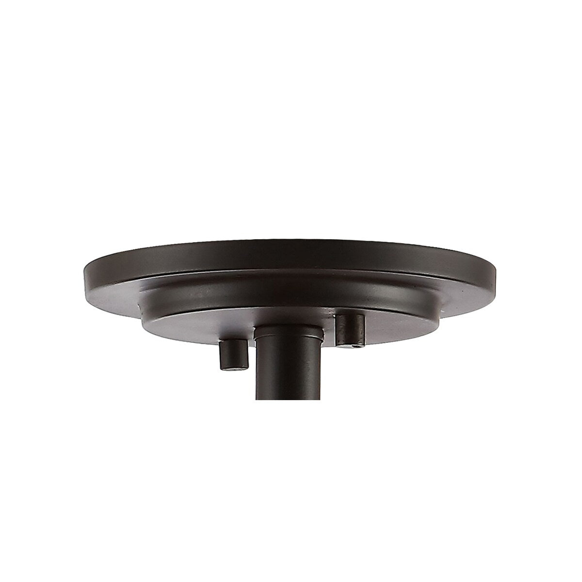 Ciel 14" 3-Light Iron Rustic Farmhouse LED Flush Mount, Brown/Oil Rubbed Bronze by JONATHAN Y