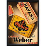 Cigares Weber-VINAPP121000 Print 13.25"x9.25" by Vintage Apple Collection